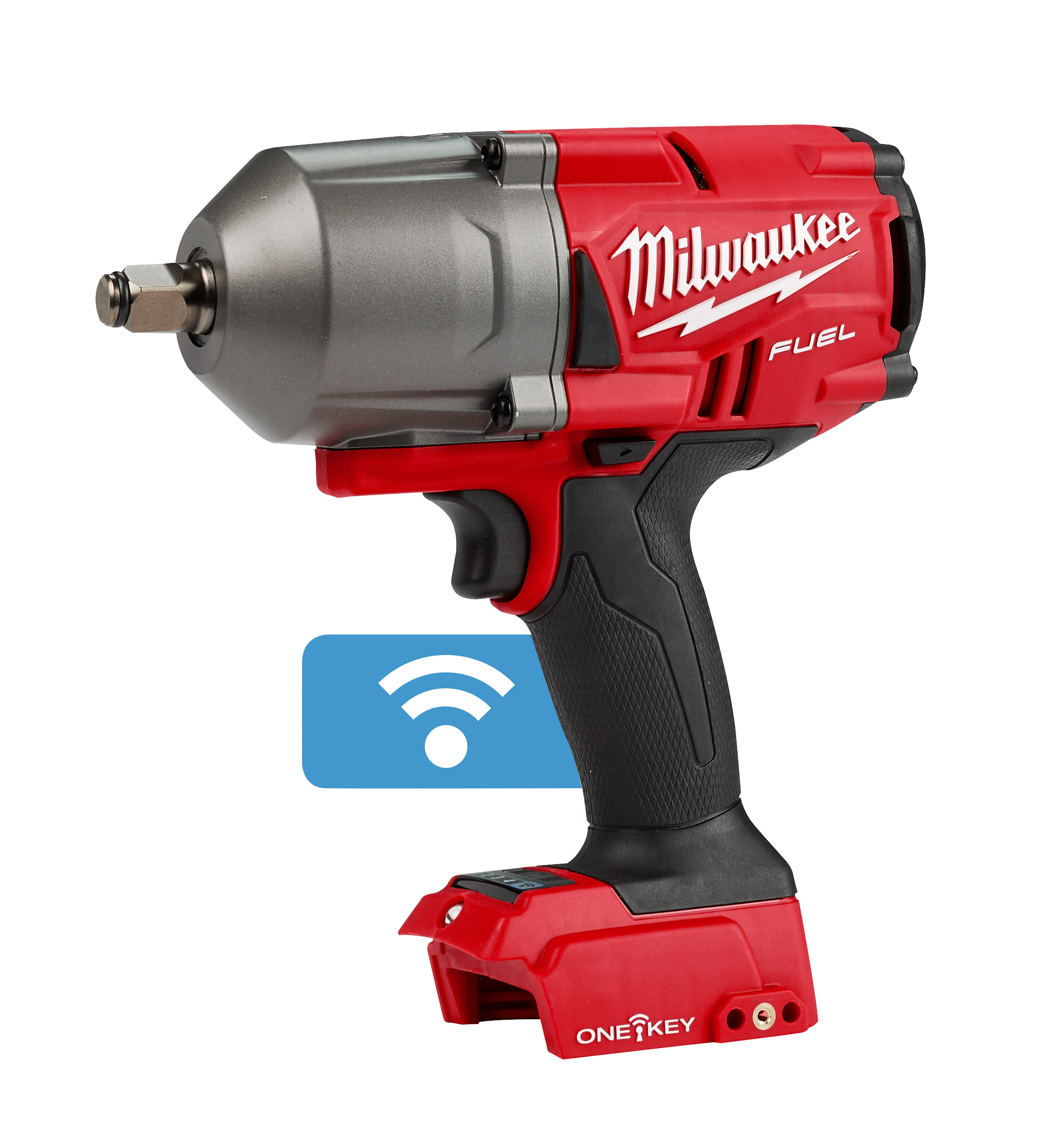 Milwaukee® M18 FUEL™ 2863-20 High Torque Bare Tool Cordless Impact Wrench, 1/2 in 4-Mode Straight Drive, 2100 bpm, 1000/1400 ft-lb Torque, 18 VDC, 8.39 in OAL