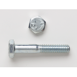 Peco 38X2HBG5USSZJ Hex Bolt, 3/8-16, 2 in L Under Head, 5 Grade, Carbon Alloy Steel, Zinc Plated