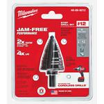 Milwaukee® 48-89-9212 Step Drill Bit, 7/8 in Dia Min Hole, 1-3/8 in Dia Max Hole, 5 Steps, HSS, 4 Hole Sizes, 3/8 in Shank