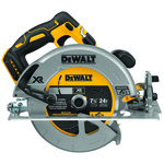 DeWALT® DCS570B Cordless Circular Saw With Electrical Brake, 7-1/4 in Blade, 5/8 in Arbor/Shank, 20 VDC, 2 in, 2-9/16 in D Cutting, Li-Ion Battery, Left Blade Side, Bare Tool