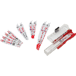 Milwaukee® SAWZALL® 49-22-1129 Demolition Straight Tapered Back Reciprocating Saw Blade Set, 12 Pieces, 1 in W, For Use With Reciprocating Saw, Bi-Metal, Bright