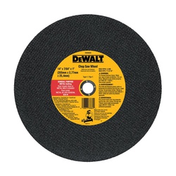 DeWALT® XP™ DW8059 Type 1 Flat Cut-Off Wheel, 14 in Dia x 7/64 in THK, 1 in Center Hole, 24 Grit, Aluminum Oxide Abrasive