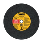 DeWALT® XP™ DW8059 Type 1 Flat Cut-Off Wheel, 14 in Dia x 7/64 in THK, 1 in Center Hole, 24 Grit, Aluminum Oxide Abrasive