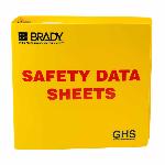 Brady® 121184 Right-To-Know SDS Binder, Safety Data Sheets (SDS) Legend, English, 3 in Ring, 11-5/8 in H 11-3/4 in W