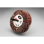 3M™ 7100178243 Type 83 Mounted Flap Wheel, 3 in Dia Wheel, 1 in W Face, 1/4 in Dia Shank, 80 Grit, Medium Grade, Aluminum Oxide Abrasive