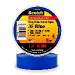 Scotch® 7000006095 Color Coding Tape, 66 ft L x 3/4 in W, 7 mil THK, PVC, Rubber Resin Adhesive, Blue