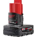 Milwaukee® M12™ REDLITHIUM™ 48-11-2440 Rechargeable Cordless Battery Pack, 4 Ah Li-Ion Battery, 12 VDC Charge, For Use With M12™ Cordless Power Tool