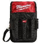 Milwaukee® 48-22-8119 9-Pocket Utility Pouch, 1680D Ballistic Nylon, Black/Red