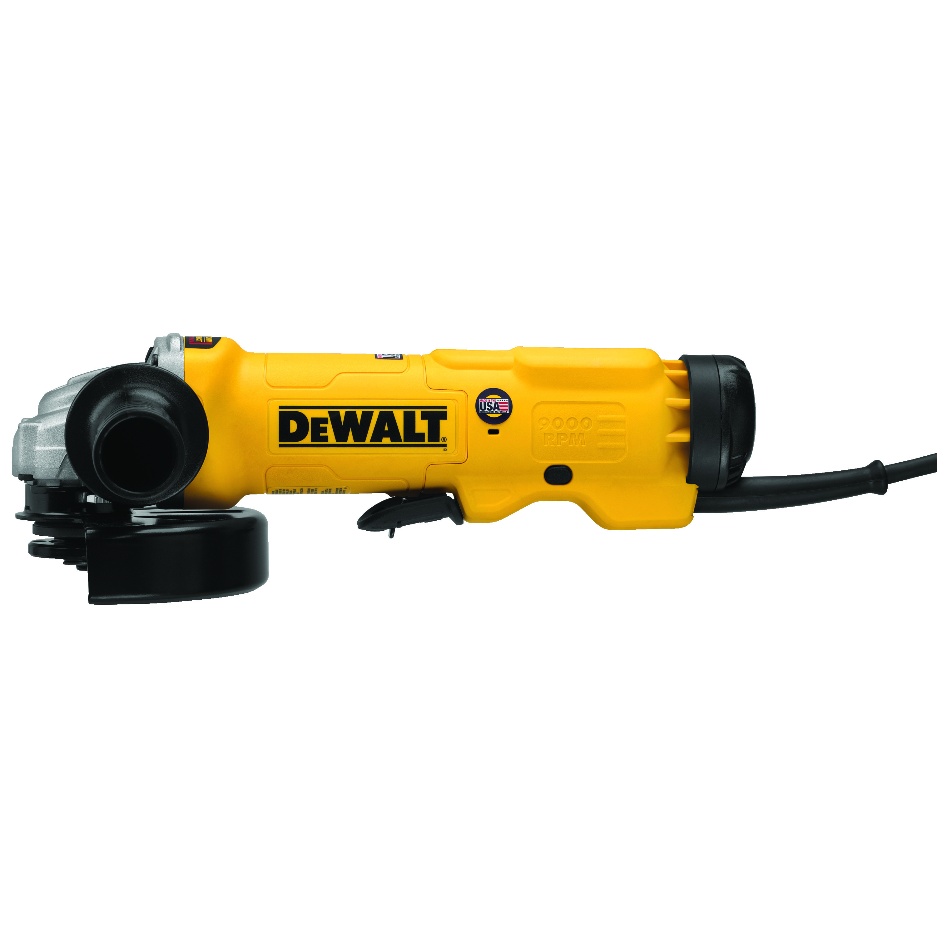 DeWALT® DWE43144 High Performance Angle Grinder Kit, 6 in Dia Wheel, 5/8-11 Arbor/Shank, Yellow