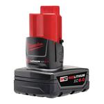 Milwaukee® 48-11-2460 Battery Pack, 6 Ah Li-Ion Battery, For Use With 12 VDC Cordless Tool