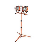 Southwire® L14SLEDSW Tripod Work Light, Halogen Lamp, 1000 W Lamp, 120 VAC, Medium Base, 2 Heads