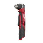 Milwaukee® 2415-20 Cordless Right Angle Drill/Driver, 3/8 in Keyless/Single Sleeve Chuck, 12 VDC, 100 in-lb Torque, 0 to 800 rpm No-Load, 11 in OAL, Li-Ion Battery