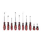 Milwaukee® 48-22-2710 Demolition Screwdriver Set, 10 Pieces, Forged Steel/Plastic/Rubber