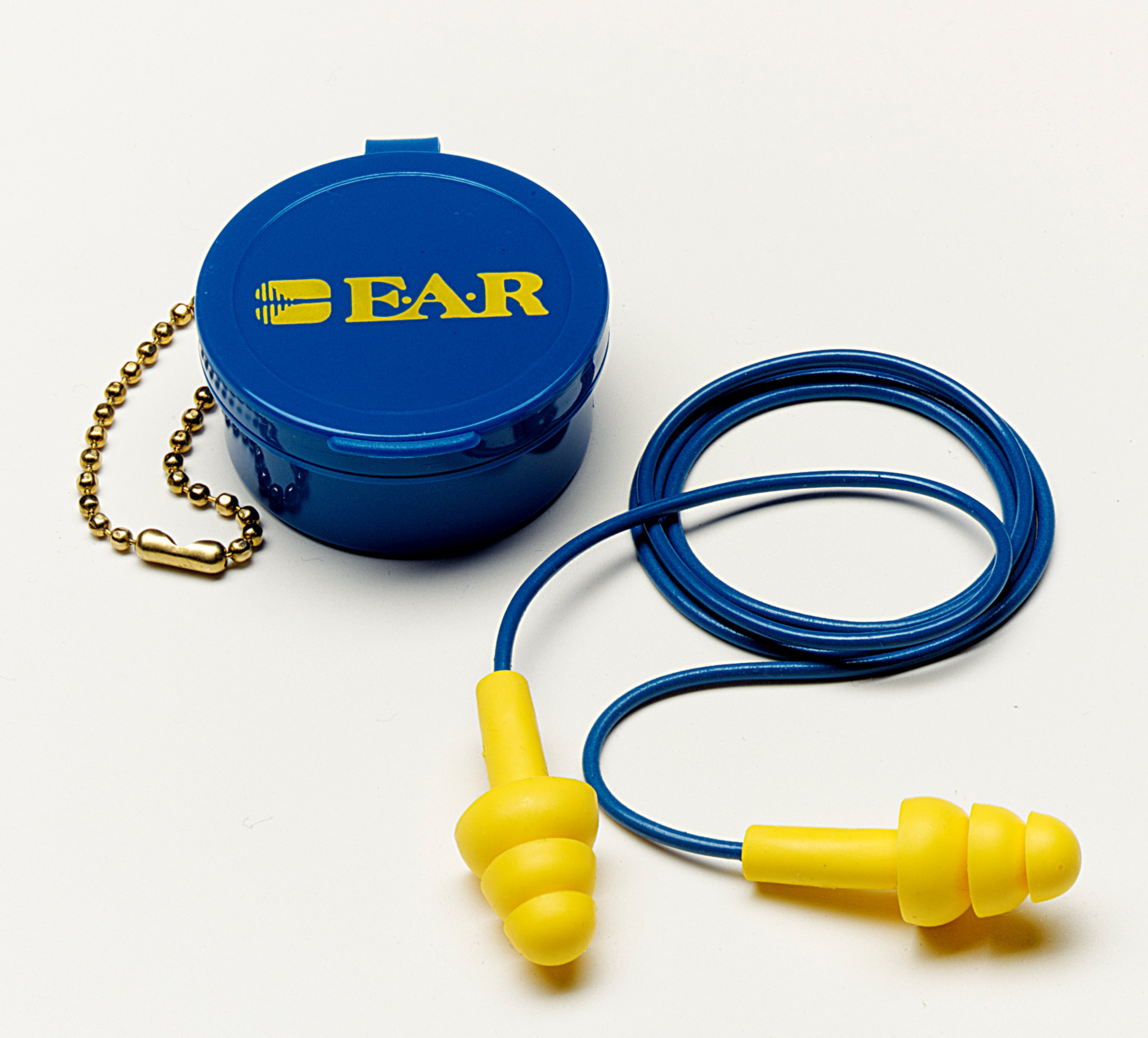 E-A-R™ 7000002322 Corded Earplugs, 25 dB Noise Reduction, Flanged Shape, ANSI S3.19-1974, Reusable, Corded Design