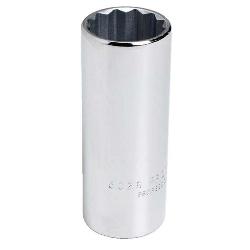 Proto® TorquePlus™ J5018 Deep Length Socket, Imperial, 3/8 in Square Drive, 9/16 in