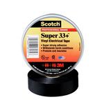 Scotch® 7000058432 Premium Grade Tape, 20 ft L x 3/4 in W, 7 mil THK, Rubber Adhesive, PVC Backing, Black