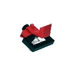 Brady® 65329 1-Pole Clamp-On Electrical Risk Oversized Circuit Breaker Switch Lockout Device, For Use With Up to 2-1/4 in W x 7/8 in THK 1-Pole Circuit Breaker, 1 Padlocks, 0.31 in Dia Max Padlock Shackle, Nylon/LOTO-39 Polypropylene, Red