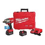Milwaukee® M18 FUEL™ 2864-22 High Torque Kit Cordless Impact Wrench, 3/4 in 4-Mode Straight Drive, 2100 bpm, 1200/1500 ft-lb Torque, 18 VDC, 8.59 in OAL