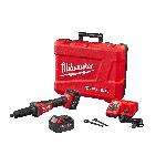 Milwaukee® M18 FUEL™ 2784-22 Kit Die Grinder Kit, 18 VDC, 5 Ah Li-Ion Battery, Black/Red