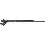 Klein® 3212 Erection Open End Wrench, 1-1/4 in Wrench, 60 deg Offset, 16-5/8 in L, Forged Alloy Steel, Industrial Black