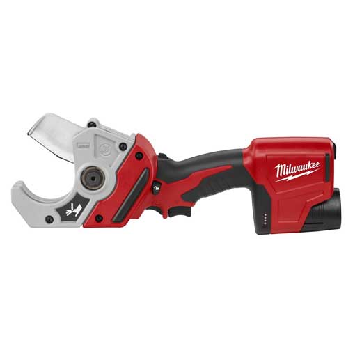 Milwaukee® 2470-21 Cordless PVC Shear Kit, 2 in Cutting, 14-3/8 in OAL, Lithium-Ion Battery