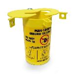 Brady® PLO23 Encasing Electrical Risk Plug Lockout Device, For Use With Small, Medium and Large Diameter Cord Up to 1-1/4 in, 0.37 in Dia Max Padlock Shackle, LOTO-28 Thermoplastic Elastomer, Yellow