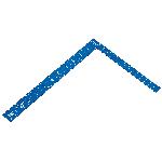 Empire® True Blue® 1190M Laser Etched Framing Square, 24 in L, 1/8 in, 1/10 in, 1/12 in, 1/16 in Graduation, 2 in Tongue, Aluminum