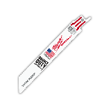 Milwaukee® SAWZALL® 48-00-8184 Double Duty Thin Kerf Reciprocating Saw Blade, 6 in L x 3/4 in W, 18 TPI, Bi-Metal Body, Universal/Toothed Edge Tang