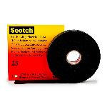 Scotch® 7000007286 Splicing Tape, 20 ft L x 3/4 in W, 30 mil THK, Rubber Resin Adhesive, Black