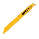 DeWALT® DW4809B Straight Back Reciprocating Saw Blade, 8 in L x 5/8 in W, 14, Bi-Metal Body, Universal/Toothed Edge Tang
