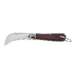 Klein® 1550-4 1-Blade Extra Large Pocket Knife, Carbon Steel Hawkbill/Sheepfoot Slitting Blade, 2-5/8 in L Blade, Liner Lock Opening