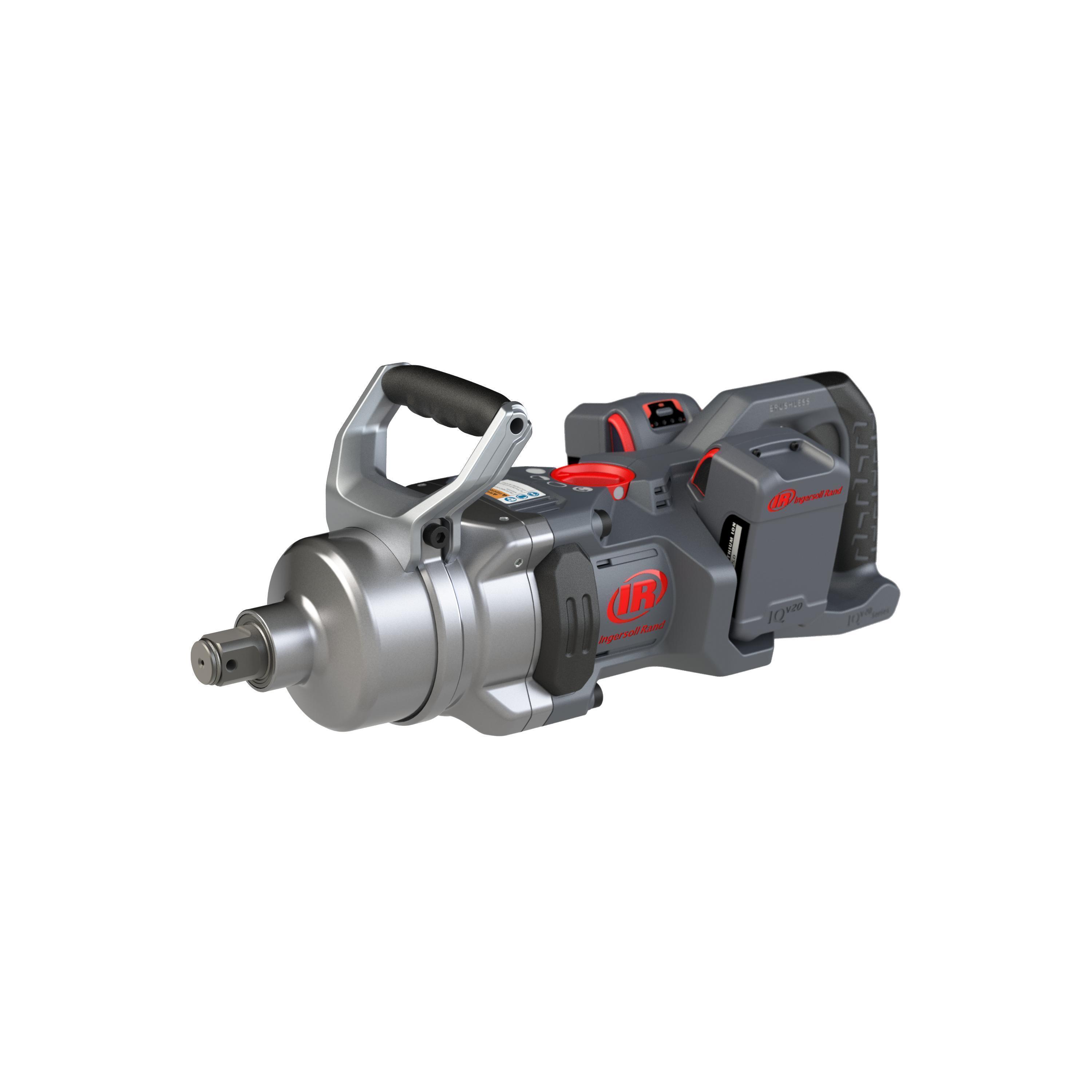 Ingersoll Rand W9491-K4E Compact Impact Wrench Kit, 1 in Drive Square Drive, 3000 bpm, 2600 ft-lb Torque Rating, 20 VDC, 20.1 in OAL