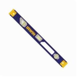 Irwin® 1794109 1500 Heavy Duty Non-Magnetic Standard I-Beam Level, 72 in L, 3 Vials, Aluminum, (1) Level/(2) Plumb Vial Position, 0.058 deg Accuracy