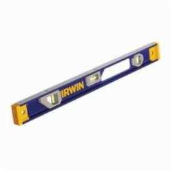 Irwin® 1794109 1500 Heavy Duty Non-Magnetic Standard I-Beam Level, 72 in L, 3 Vials, Aluminum, (1) Level/(2) Plumb Vial Position, 0.058 deg Accuracy