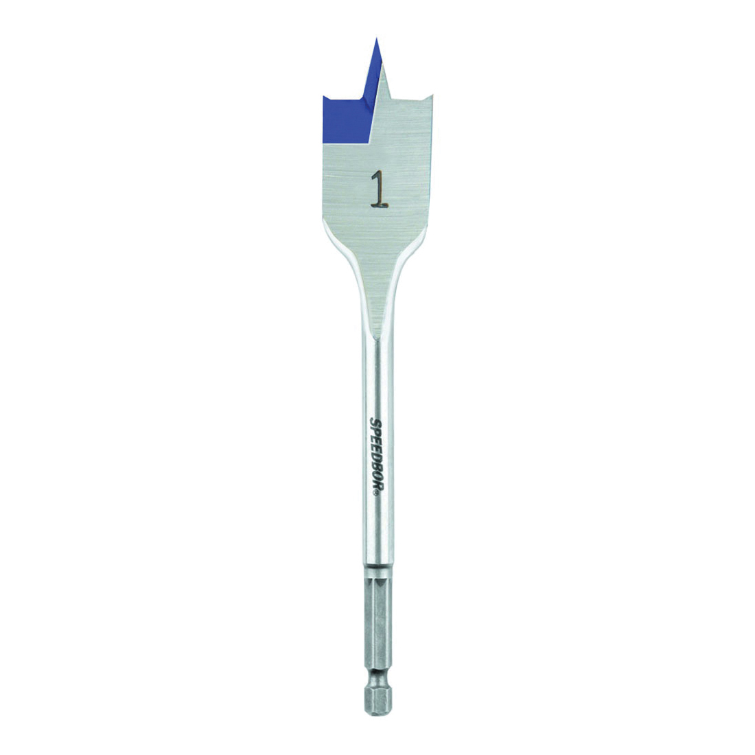 Irwin® Speedbor® 88816BX 2000 Standard Length Spade Bit, 1 in Dia, 6 in OAL, 5 in L Flat Flute, 1/4 in Shank