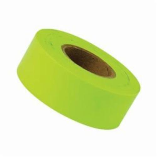 Irwin® Strait-Line® 65604 Flagging Tape, Glo Lime, 150 ft Roll L x 1-3/16 in W, PVC