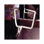 Irwin® Vise-Grip® The Original™ 19 11R® Fixed Tip Standard Locking C-Clamp With Regular Tip, Nickel Plated, 2-5/8 in D Throat, 3-3/8 in Jaw Opening, 11 in L Jaw, Heat Treated Alloy Steel