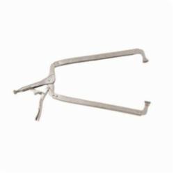 Irwin® Vise-Grip® The Original™ 20 11SP® Fixed Tip Standard Locking C-Clamp With Swivel Pad, Nickel Plated, 2-5/8 in D Throat, 3-3/8 in Jaw Opening, 11 in L Jaw, Heat Treated Alloy Steel