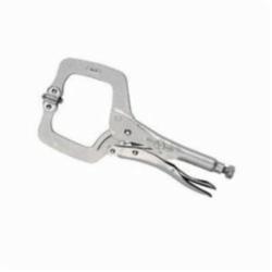 Irwin® Vise-Grip® The Original™ 20 11SP® Fixed Tip Standard Locking C-Clamp With Swivel Pad, Nickel Plated, 2-5/8 in D Throat, 3-3/8 in Jaw Opening, 11 in L Jaw, Heat Treated Alloy Steel