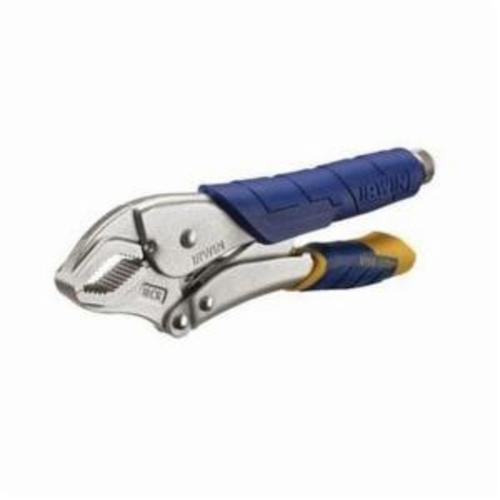 Irwin® Vise-Grip® Fast Release™ 11T 10CR® 1-Handed Lever Locking Plier, 1-7/8 in Nominal, Screw Locking, 1-15/64 in L x 5/8 in W x 7/16 in THK Alloy Steel Curved Jaw, Serrated Jaw Surface, 10 in OAL