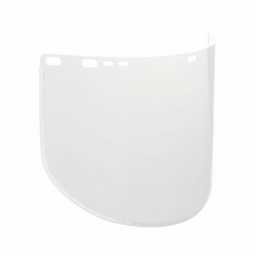 JACKSON SAFETY® 29091 F30 D Shape Bound Face Shield Window, Clear, Acetate, 9 in H x 15-1/2 in W x 0.04 in THK Visor, For Use With Headgear and Hard Hat Interchange System, ANSI Z87.1, CSA Z94.3
