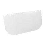 JACKSON SAFETY® 30706 F20 E Shape Unbound Face Shield Window, Clear, Polycarbonate, 8 in H x 15-1/2 in W x 0.04 in THK Visor, For Use With Headgear and Hard Hat Interchange System, ANSI Z87.1, CSA Z94.3