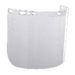 JACKSON SAFETY® 30706 F20 E Shape Unbound Face Shield Window, Clear, Polycarbonate, 8 in H x 15-1/2 in W x 0.04 in THK Visor, For Use With Headgear and Hard Hat Interchange System, ANSI Z87.1, CSA Z94.3