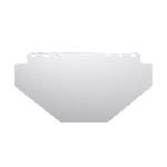 JACKSON SAFETY® 30706 F20 E Shape Unbound Face Shield Window, Clear, Polycarbonate, 8 in H x 15-1/2 in W x 0.04 in THK Visor, For Use With Headgear and Hard Hat Interchange System, ANSI Z87.1, CSA Z94.3