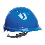 JSP® 280-EV6121-50 Evolution® 6121 Non-Vented Standard Brim Hard Hat, 6-5/8 Fits Mini Hat, 8 Fits Max Hat, HDPE, 6-Point Polyethylene Suspension, ANSI Electrical Class Rating: Class E, ANSI Impact Rating: Type I, Slip Ratchet Adjustment