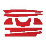 JSP® 281-CR2FB-10-RE Reflective Kit, Red