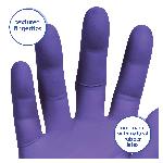 Kimberly-Clark* 55082 Disposable Gloves, M, Nitrile™ Polymer, Purple, 9-1/2 in L, Non-Powdered, Textured, 6 mil THK, Application Type: Exam/Medical Grade, Ambidextrous Hand