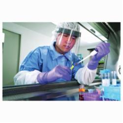 Kimberly-Clark* 50603 Disposable Gloves, L, Nitrile™ Polymer, Purple, 12 in L, Non-Powdered, Textured, 4.7 mil THK, Application Type: Exam/Medical Grade, Ambidextrous Hand