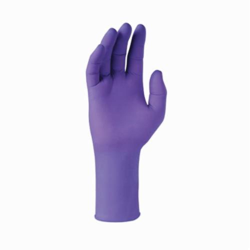 Kimberly-Clark* 50603 Disposable Gloves, L, Nitrile™ Polymer, Purple, 12 in L, Non-Powdered, Textured, 4.7 mil THK, Application Type: Exam/Medical Grade, Ambidextrous Hand