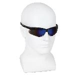 KleenGuard™ 14481 V30 Nemesis® Lightweight Safety Glasses With Neck Cord, Anti-Scratch, Blue Mirror Lens, Wrap Around Frame, Black, Nylon Frame, Polycarbonate Lens, ANSI Z87.1-2010, CSA Certified